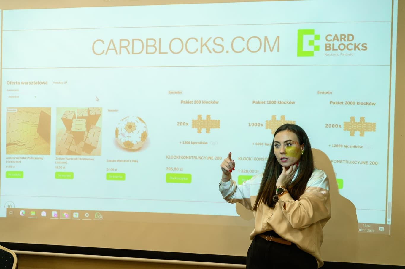 Warsztaty dla szkół, przedszkoli, na półkolonie - z klockami Cardblocks lub z drewnem osikowym