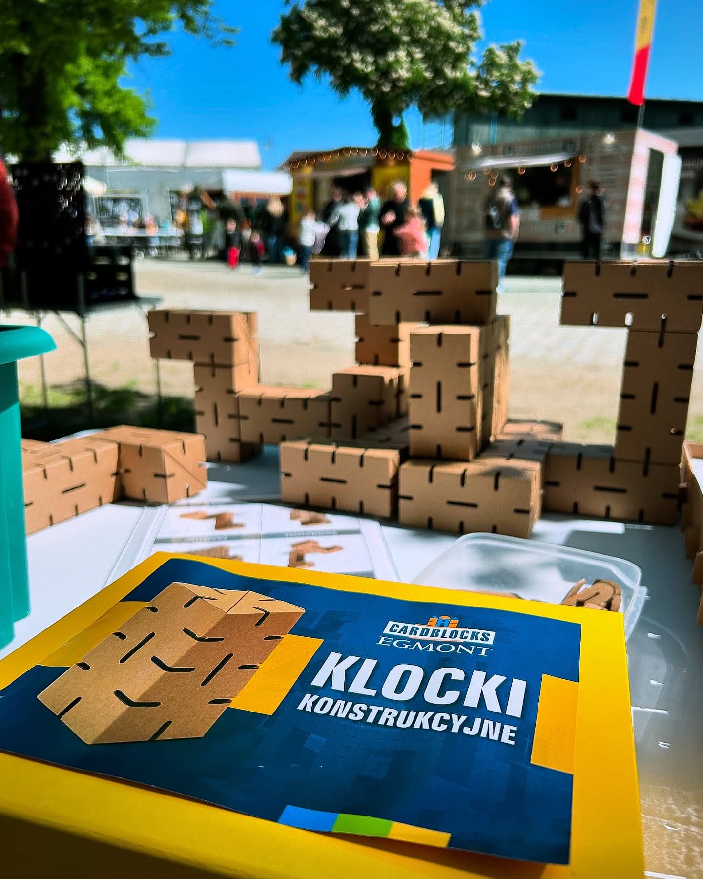 Strefa eventowa tekturowych klocków Cardblocks - atrakcja na wydarzenia plenerowe